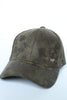 Camo Suede Leather Hat