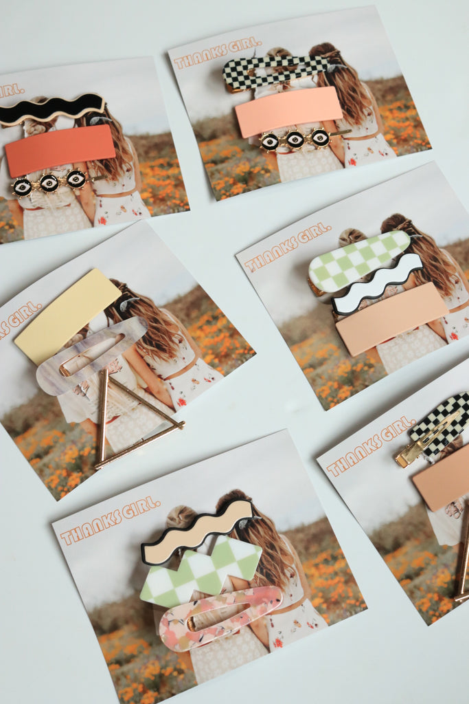 Mod Retro Barrette Sets