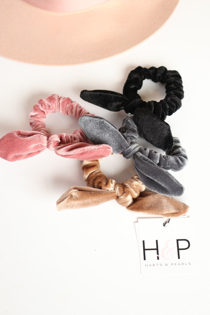Maven: Velvet Bow Scrunchie (8 colors available)