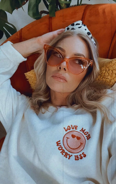 MORE LOVE, LESS WORRY Crewneck Sweatshirt