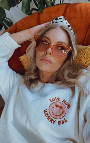 MORE LOVE, LESS WORRY Crewneck Sweatshirt