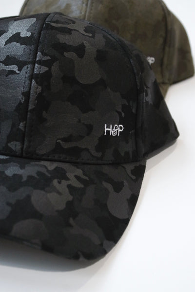 Camo Suede Leather Hat